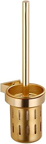 Durable Toilet Brush Holder with Gold Finish 1