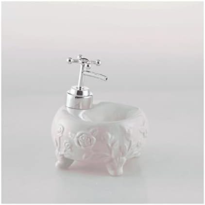Cute Ceramic Soap Dispenser for Kids Bathroom Pink