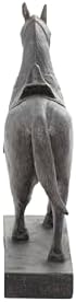 Deco 79 Polystone Horse Statue 9 x 3 x 9 Brown