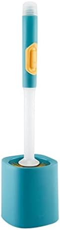 Wall Mounted Toilet Brush Set with Long Handle and 360 Cleaning