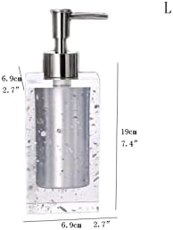 NTIYOU Countertop Soap Dispenser Glass-Like Resin Refillable Black