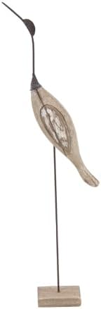 Deco 79 Coastal Bird Sculptures Set of 2