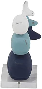 Deco 79 Polystone Whale Home Decor Statue with Acrylic Base