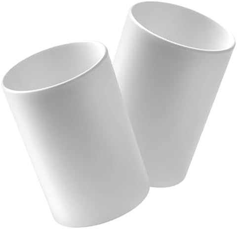 PRETYZOOM 2pcs Modern Unbreakable Bathroom Tumbler Cup Pp Material