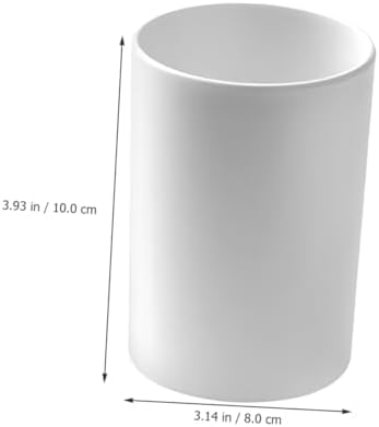 Bathroom Tumbler Cup Reusable Toothbrush Holder Large Capacity White 1
