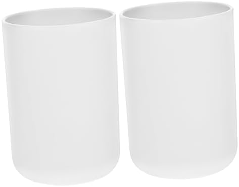 2pcs Toothbrush Cups Lightweight Bathroom Tumblers for All Ages 1