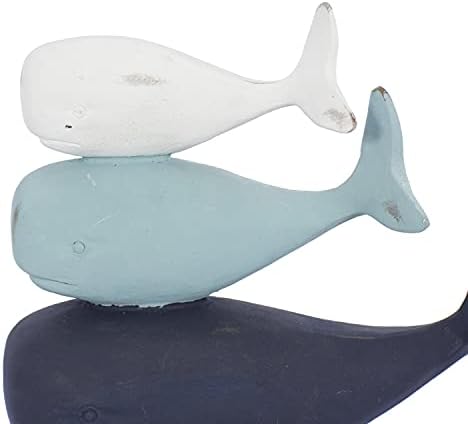 Deco 79 Polystone Whale Home Decor Statue with Acrylic Base