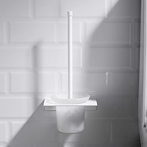 Modern Toilet Brush with Wall Mount Holder Set
