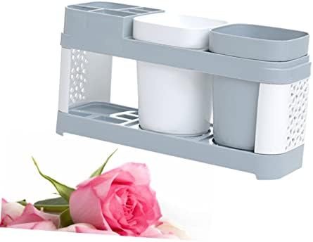 PRETYZOOM Toothbrush Holder with Suction Cup and 5 Slots