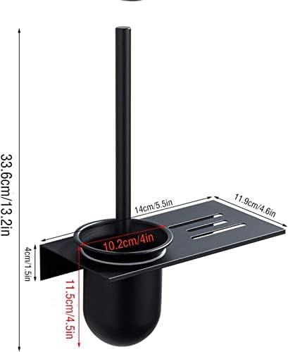 NIUBB Toilet Brush with Drip Tray and Holder