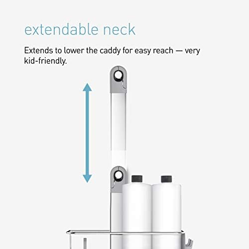 Simplehuman Adjustable Shower Caddy XL with Rust-Proof Design