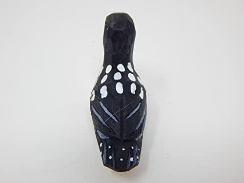 Hand-Carved Common Loon Wooden Figurine