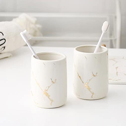 5-Piece Ceramic Bathroom Soap Dispenser Set