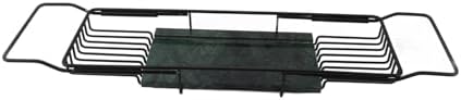 Fafeicy Metal Marble Bathtub Rack - Space Saving Anti Slip