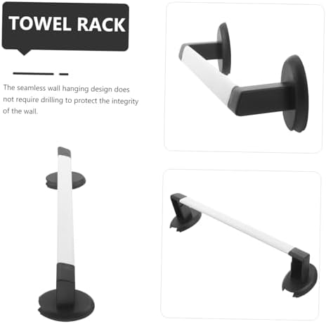 GLEAVI Wall Mounted Towel Rack Slippers Holder Organizer