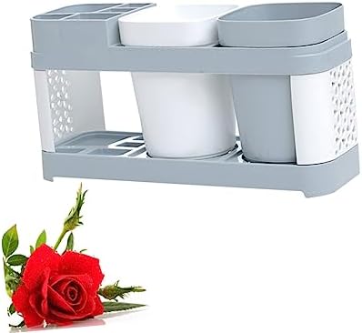 PRETYZOOM Toothbrush Holder with Suction Cup and 5 Slots