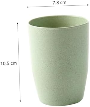 ETHZZLE Wheat Straw Bathroom Rinsing Mug