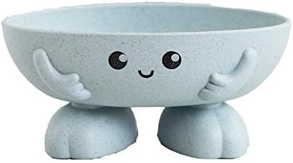 Eco-Friendly Plant Fibres Soap Dish with Drain Holes Blue