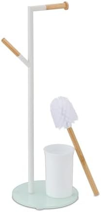 Relaxdays Toilet Roll Brush Holder Set