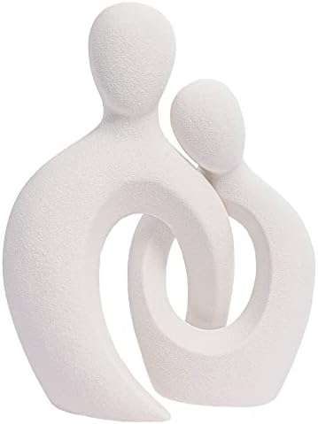 Quoowiit Abstract Love Couple Sculptures for Home Decor