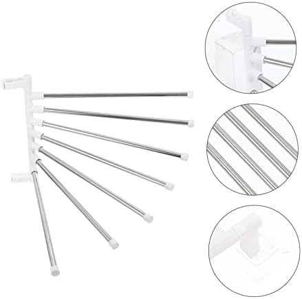 NUOBESTY 1Set Rotatory Towel Rack Stainless Steel