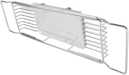 Fafeicy Metal Marble Bathtub Rack - Space Saving Multi Functional