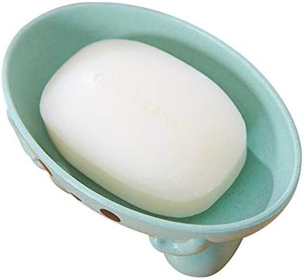 Eco-Friendly Plant Fibres Soap Dish with Drain Holes Blue