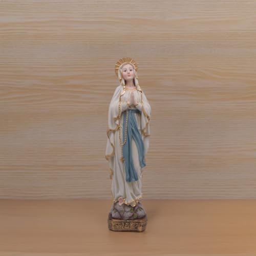 MeritMode 15 H Virgin Mary Praying Statue - Lourdes Catholic Collectible Figurine