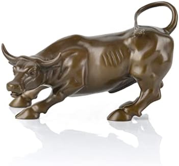 Fairyville Wall Street Bull Statue - Bronze Sculpture