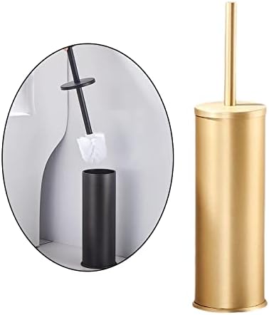 FytStycale Toilet Brush Set with Holder Gold