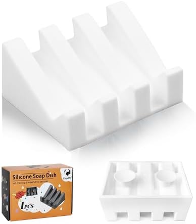 Coipdfty Soap Dishes with Suction and Drainage