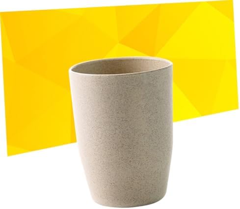 Luxshiny Wheat Stem Bathroom Tooth Cup Tumbler