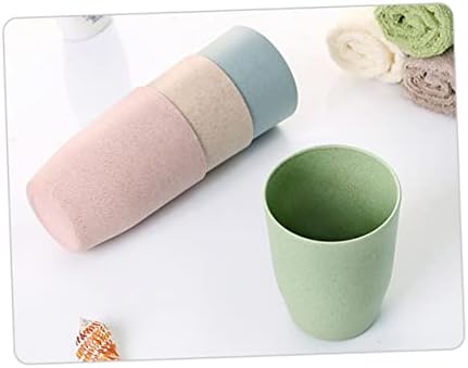 Luxshiny Wheat Stem Bathroom Tooth Cup Tumbler