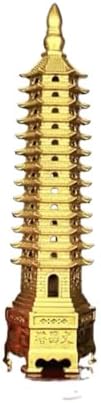 Golden Wen Chang Pagoda Tower Statue Career Luck