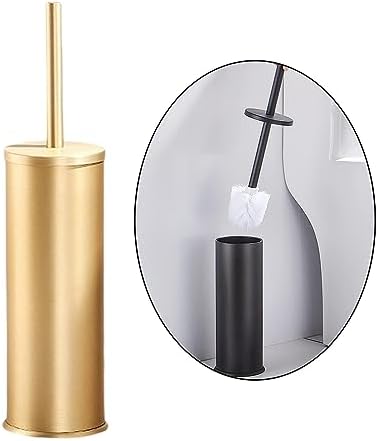 FytStycale Toilet Brush Set with Holder Gold