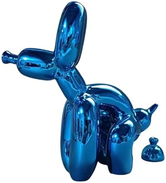 Grotekom Shiny Balloon Dog Mini Statue Blue