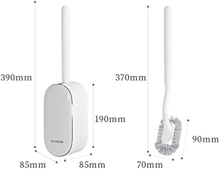 TOMYEUS Toilet Brush with Wall-Mounted Base 1