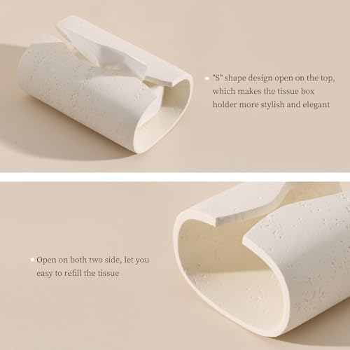 Haocoott Resin Tissue Box Cover Rectangle Holder