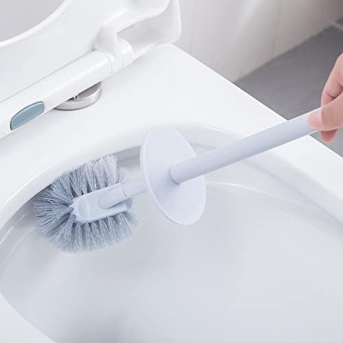 Toilet Brush Set with Long Handle and Soft Hair for Home Use