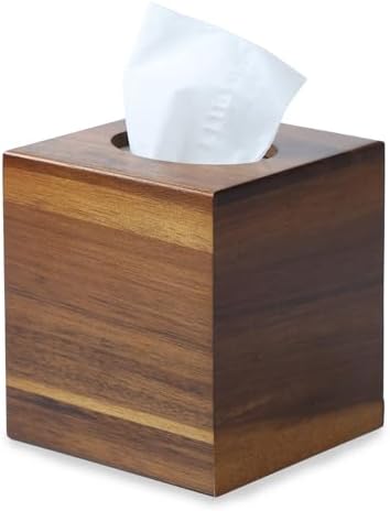 YANGQIHOME Acacia Wood Tissue Box Cover