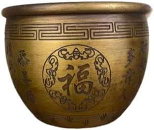 Ecqizer Handmade Golden Treasure Basin Feng Shui Decor 1