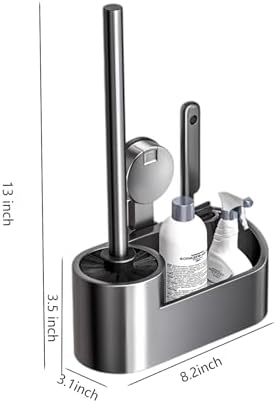 GHYFFF 2 in 1 Toilet Brush and Holder Set