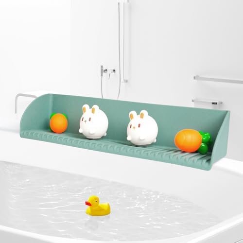 Silicone Splash Guard for Bathtub with 4 Suction Cups