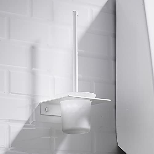 Modern Toilet Brush with Wall Mount Holder Set