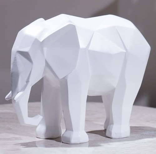 Cynkeyee Elephant Figurine Statue - Modern Minimalist Home Decor