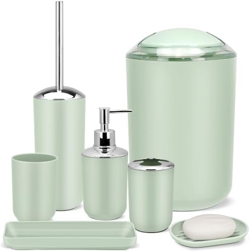 IMAVO 7-Piece Grey Bathroom Accessories Set