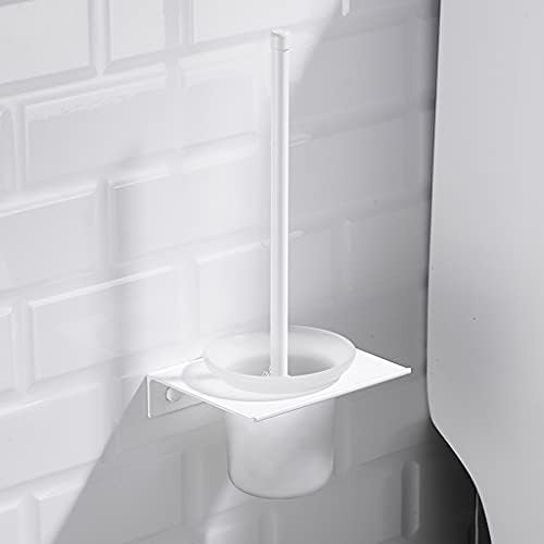 Modern Toilet Brush with Wall Mount Holder Set