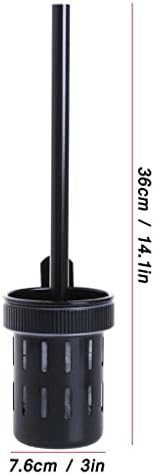 Toilet Brush and Holder Set - Black 360 Cleaning
