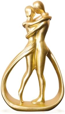 Zayookey Lovers Hug Statue Romantic Couple Sculpture