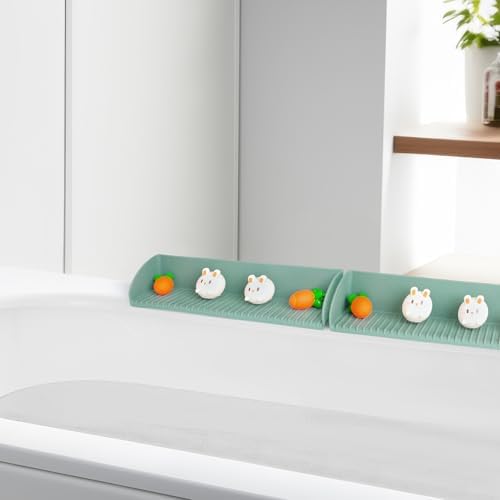Silicone Splash Guard for Bathtub with 4 Suction Cups
